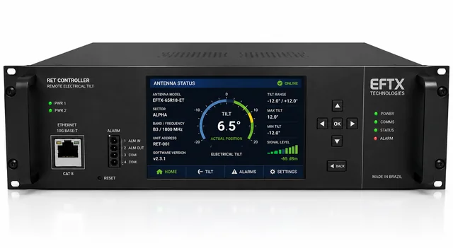 Controlador RETC-19-8 para rack de 19 polegadas
